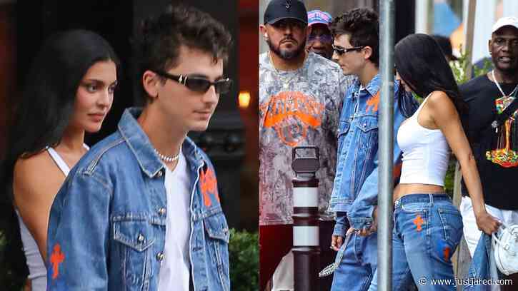 Kylie Jenner & Timothee Chalamet Hold Hands, Wear Matching Denim Looks to NBA Finals 2026 Game 4 to Cheer on Knicks