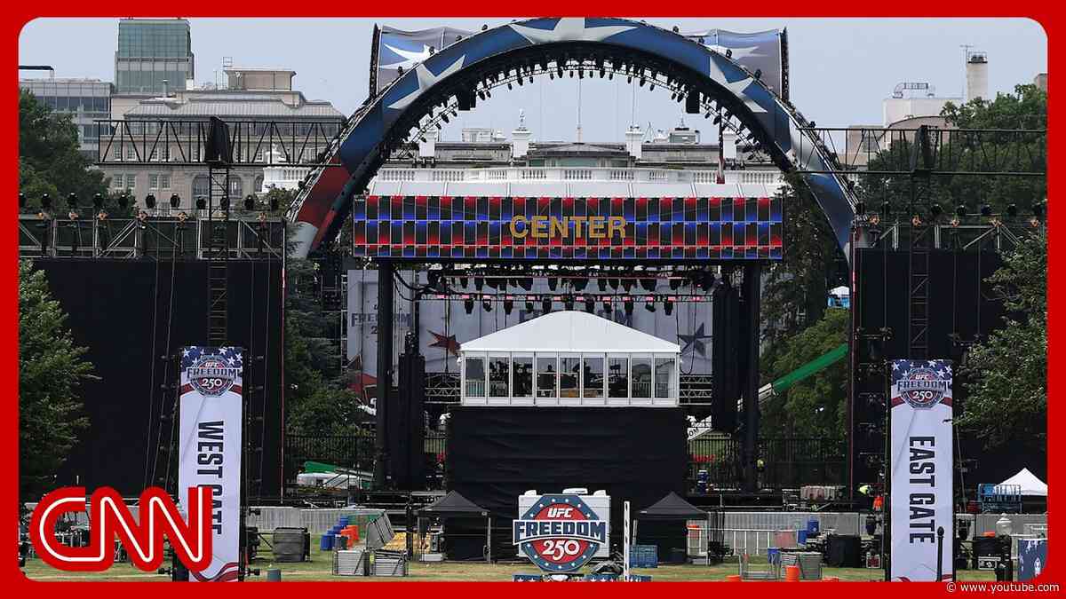 Live: Up Close look at the White House UFC Octagon