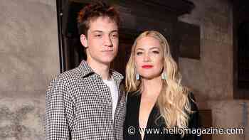 Kate Hudson's son Ryder shows off statuesque 6ft 2 physique as he towers in family photo