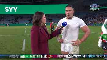 Rabbitohs gun reacts to emotional win