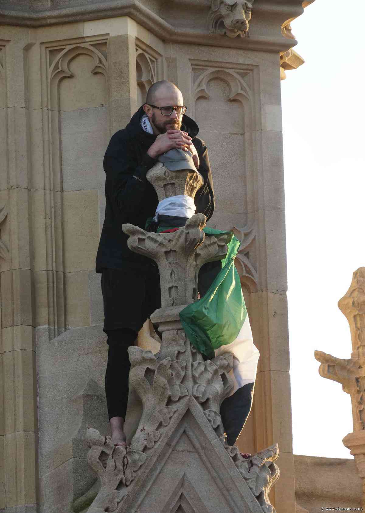 Pro-Palestine protester who caused 'serious disruption' after climbing Big Ben in stunt guilty