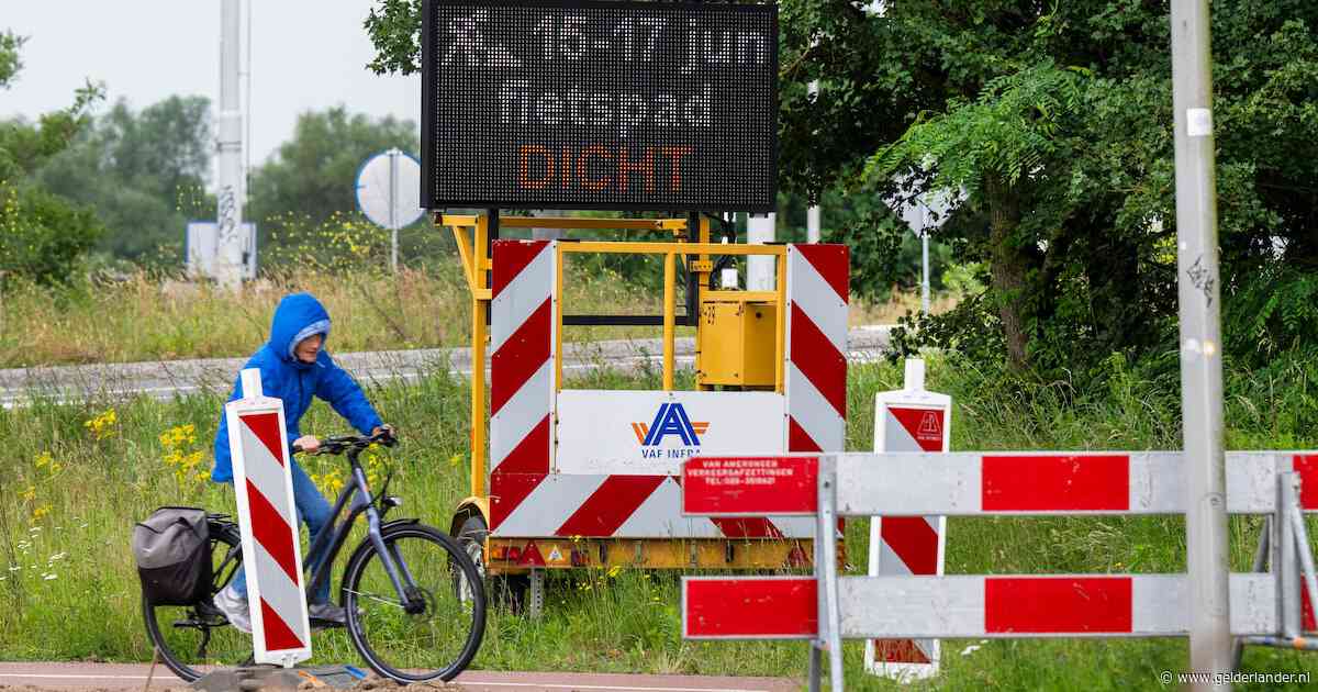 Fietspad over Mandelabrug drie dagen dicht: omleiding kost je tien minuten extra