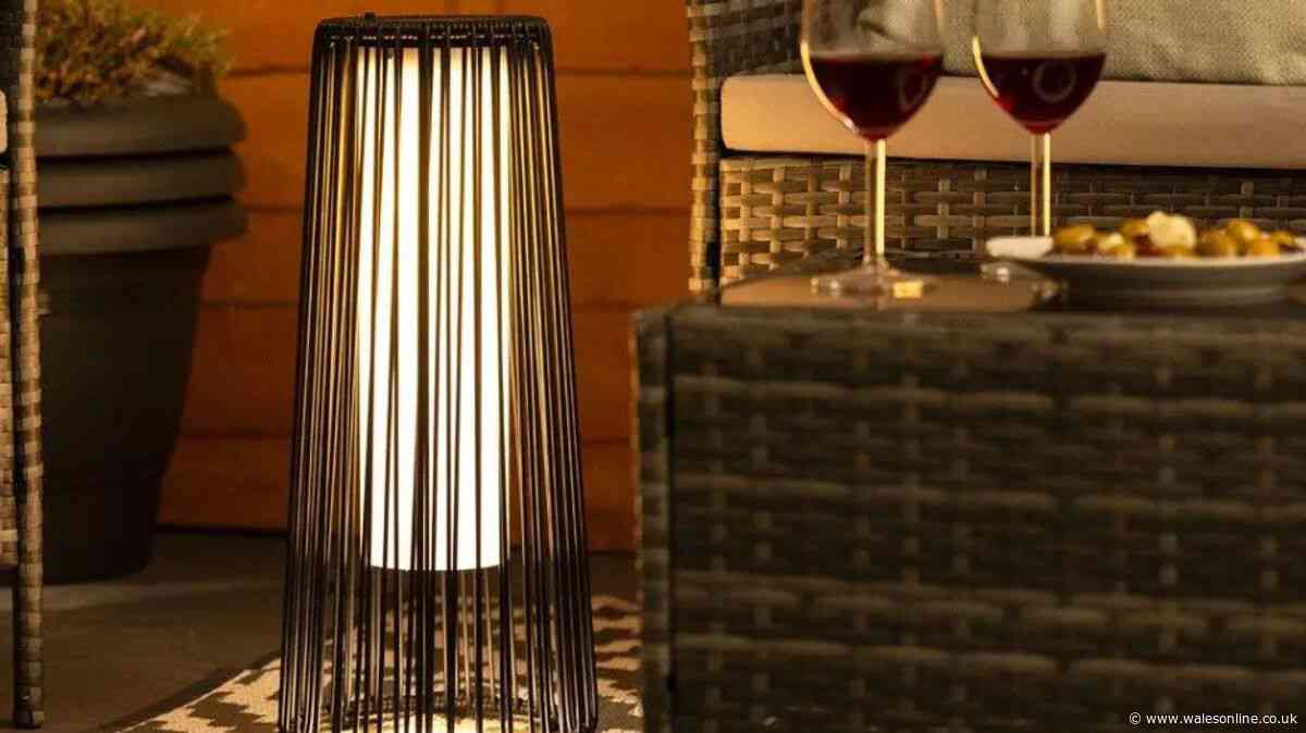 'Stylish' cordless outdoor rattan garden lamp down to £8 from £33 with deal