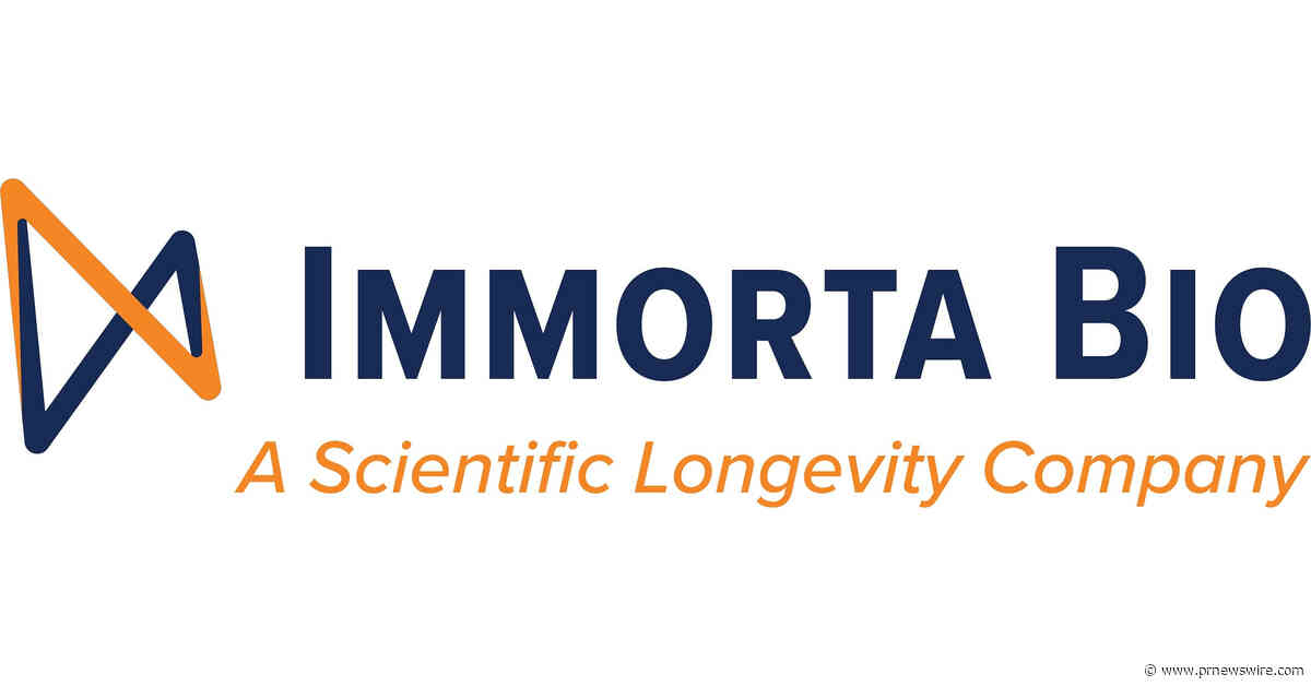 Immorta Bio Publishes Over 70% Increased Longevity in Aging Animals by its Patented Therapeutic Combination
