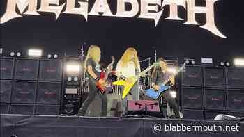 See MEGADETH Perform In Hannover, Germany As Support Act For IRON MAIDEN