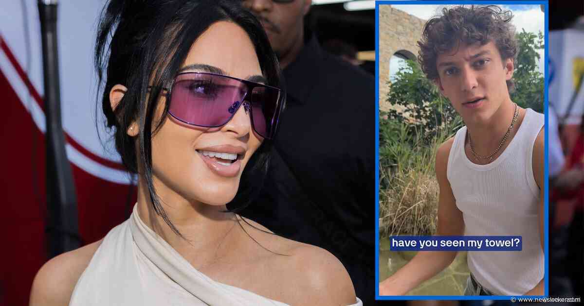 ‘Heeft iemand mijn handdoek gezien?’: Kimi Antonelli reageert met ludiek filmpje op ‘diefstal’ van Kim Kardashian
