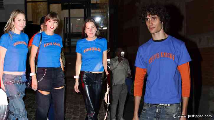 Taylor Swift, Hailey Bieber, Tate McRae, Sombr & the Haim Sisters Celebrate Knicks Win at Zero Bond