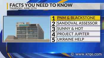 PNM acquisition, Sandoval County assessor, Warm weather, Project Jupiter, Helping hand