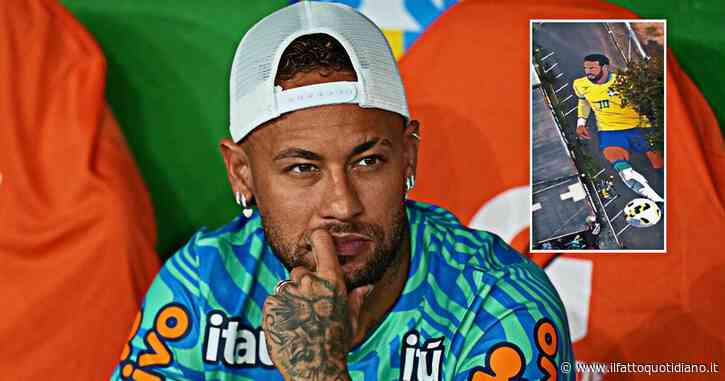 La strada di Neymar: a Novo Hamburgo spunta il maxi murale dedicato al campione brasiliano