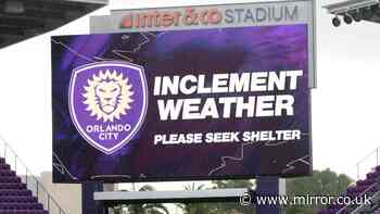 England's Kansas City training base on horror tornado alert after major storm forecast to smash US