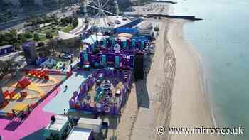 World's biggest bouncy castle arrives in UK in bid to be top Brit attraction