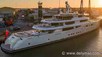 Patek Philippe boss's £67million superyacht named after one of luxury brand's watches and with its own jacuzzi, spa, massage suite, gym and hair salon visits UK