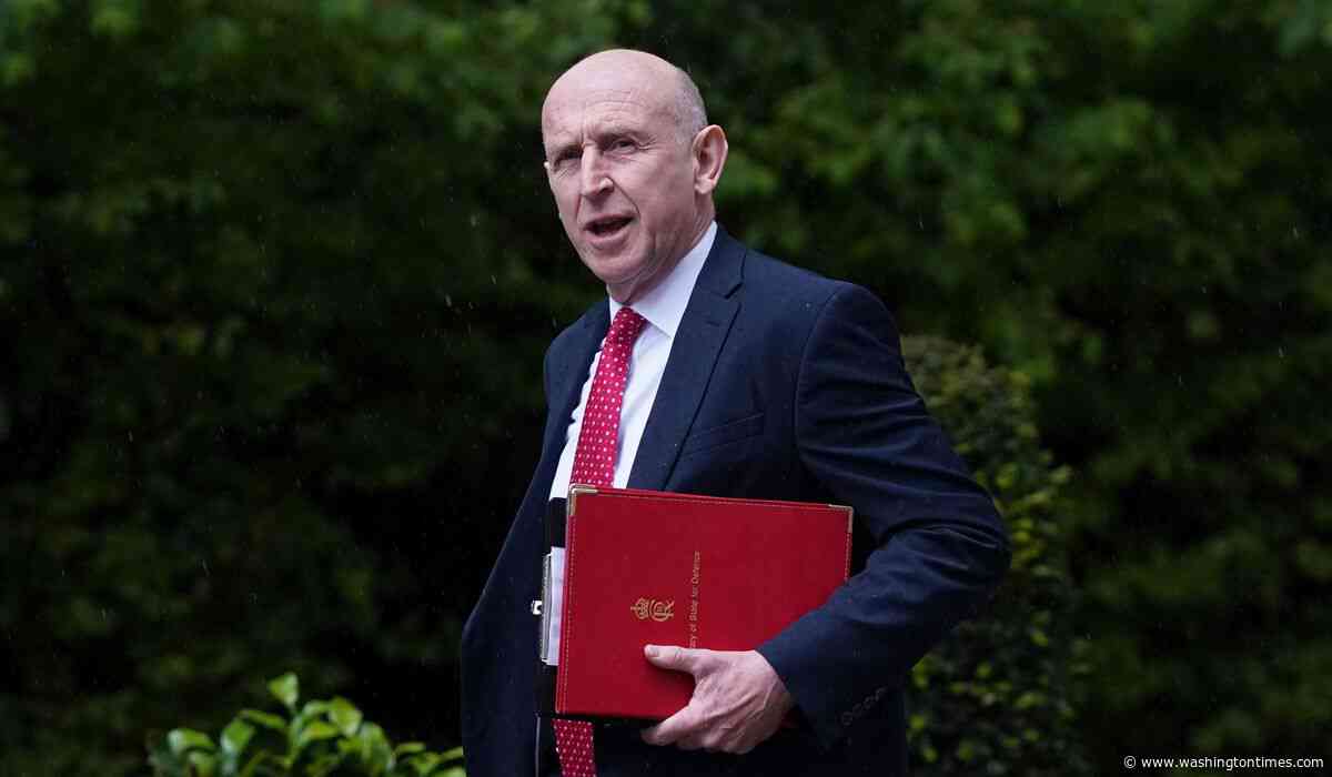 U.K. defense secretary quits, says government isn't willing to spend enough on military