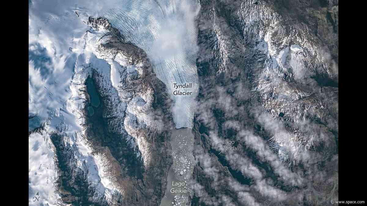 Astronauts watch from space as ice splinters from a glacier | Space photo of the day for June 11, 2026