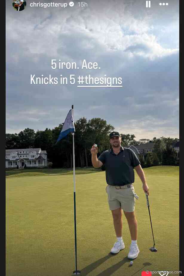 Chris Gotterup hopes his hole-in-one is a sign of what's to come in the NBA Finals