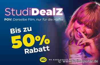 6 Monate Kino für nur 99 Euro: UCI's StudiDealZ bieten Studenten Rabatte bis zu 50%