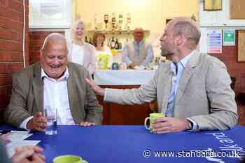 William comforts mental health charity user overwhelmed when praising its work