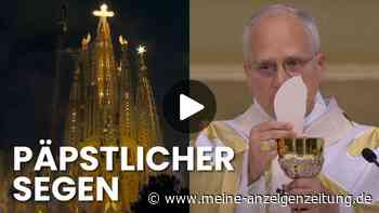 Im Video: Lichterspektakel an der Sagrada Família – Bauwerk erhält besonderen Segen