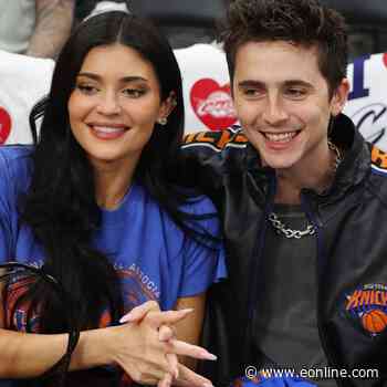 Kylie Jenner, Timothée Chalamet Match in Denim Looks for NBA Finals
