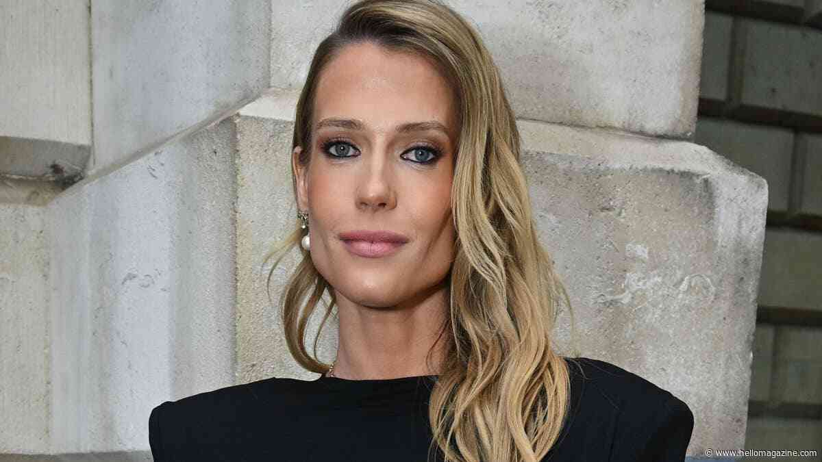 Princess Diana's model niece showcases endless legs in unroyal sheer lace tights