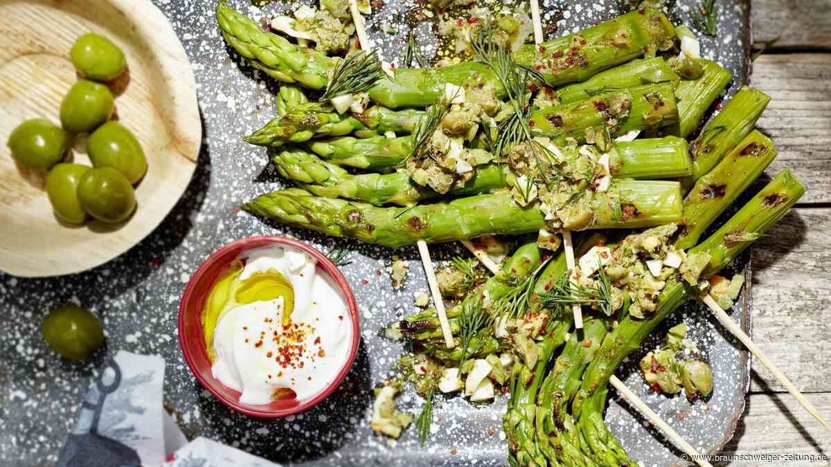 Französisch angehauchter Spargel vom Grill