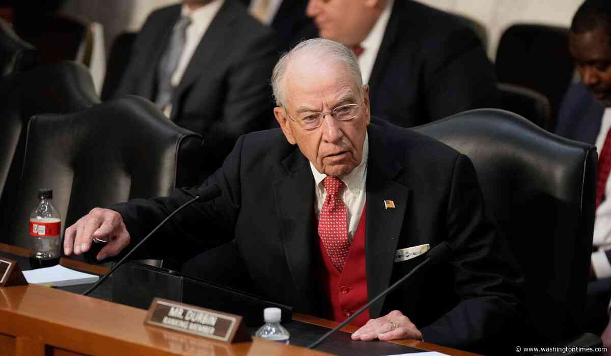 Senate Judiciary Chairman Chuck Grassley wants prosecutions, Arctic Frost accountability