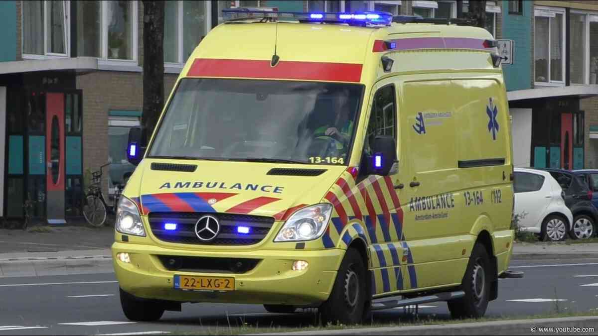 [Archief - Compilatie] Ambulance 13-124 en 13-164 met Spoed onderweg naar Meldingen in Zaandam