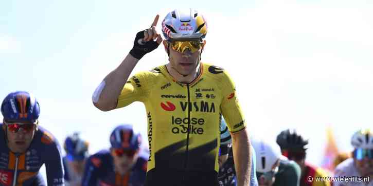 Wout van Aert sprint naar ritzege in Tour Auvergne