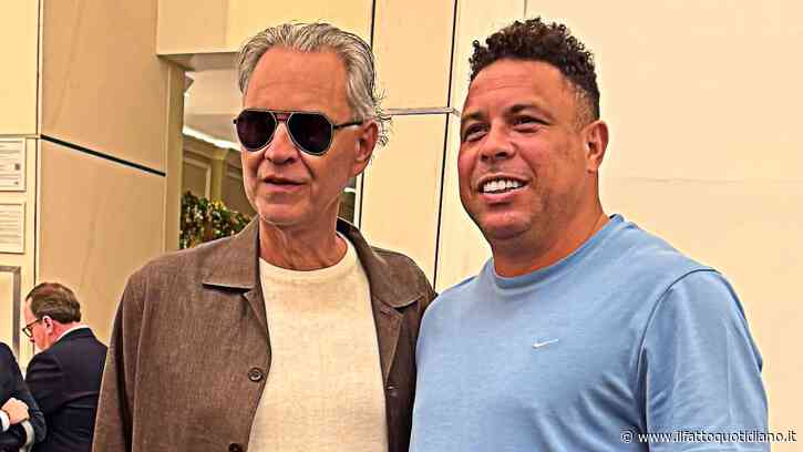 Ronaldo a Bocelli: “Ti ho visto con Sinner. Sono geloso di entrambi, mi sono innamorato”. Il video dell’incontro