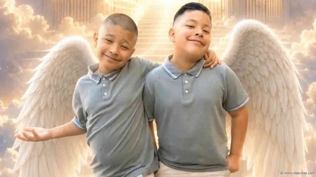 Twin brothers, 10, were executed by their father in murder-suicide during family birthday celebration... as it's revealed dad tried to kill their mother but MISSED