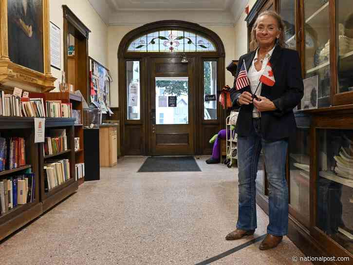 New 'Canadian Door' for border library opens after Trump barred Canadians to enter from the U.S. side