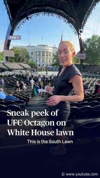 WATCH: Sneak peek of UFC Octagon on White House lawn