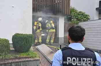 FF Olsberg: PKW brennt in Garage aus