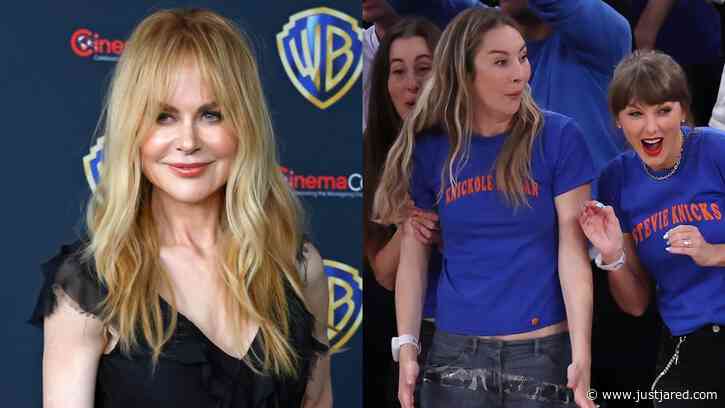 Nicole Kidman Reacts to Taylor Swift & Haim Sisters’ Punny Knicks Shirt