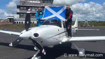 Ayr Force One! Plane hopping to the USA as pair of daredevil Scots head to Boston