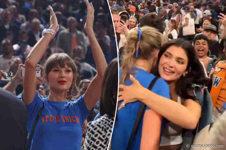 Taylor Swift, Kylie Jenner embrace after Knicks’ ‘crazy’ comeback