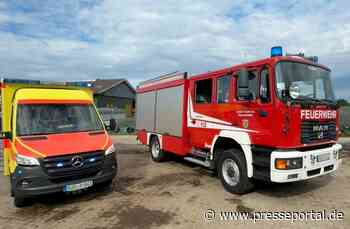 FW-AUR: Personenrettung nach Unfall auf Hof