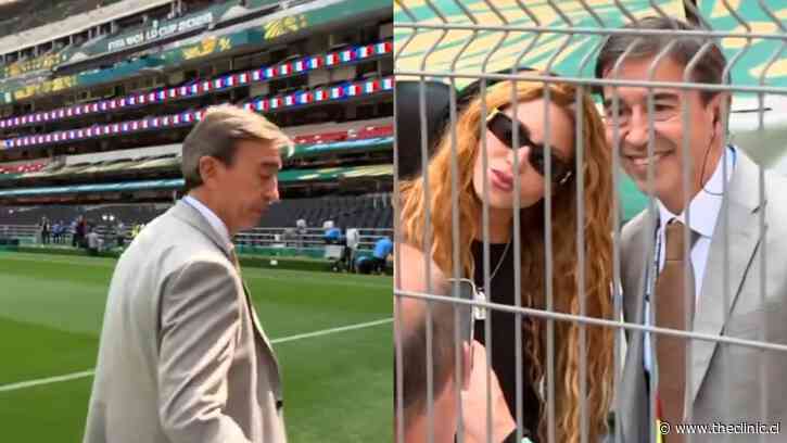 Comentarista argentino abandona transmisión en vivo para pedirle una foto a Shakira