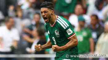 Raul Jimenez breaks down in tears after veteran Mexico star, 35, completed remarkable turnaround from life-threatening head injury to score at the World Cup