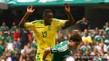 World Cup star's 50-minute opening game nightmare: South Africa player is SENT OFF in clash with Mexico after gifting co-hosts first goal of the tournament with howler