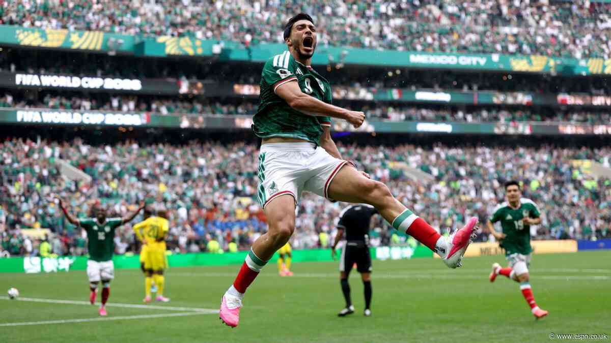 Mexico 2-0 South Africa: Three red cards shown as ...