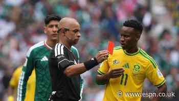 Three red cards! Record broken in WC opener