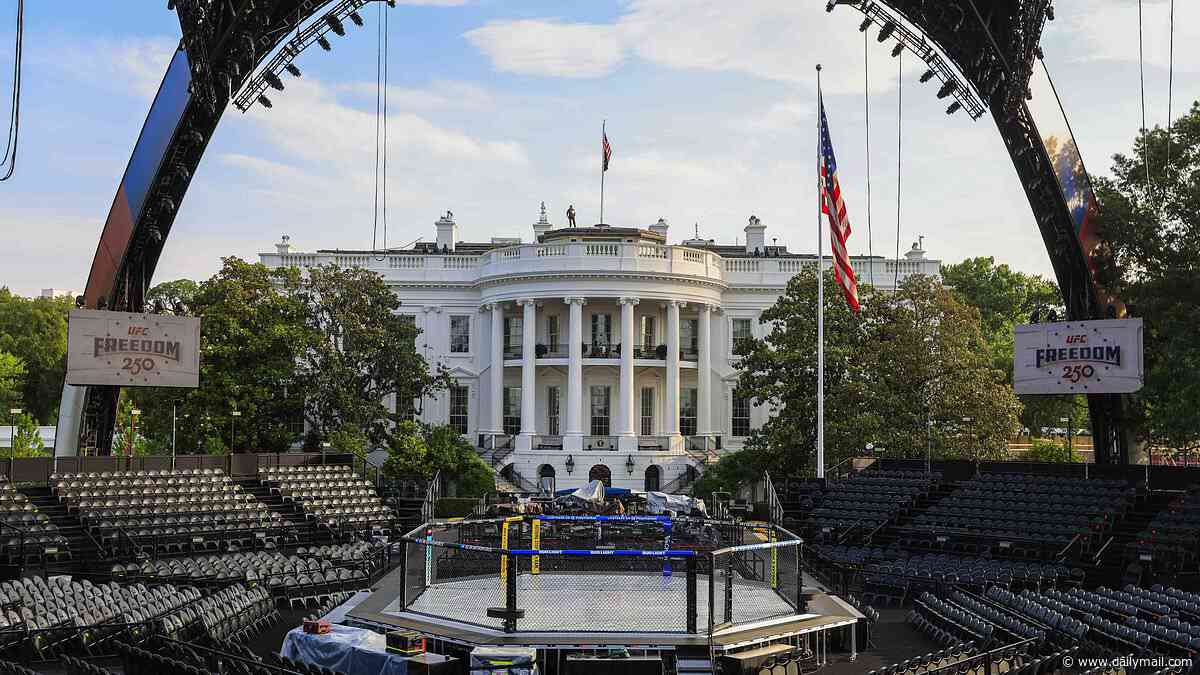 The eye-popping total cost for Trump's UFC fight White House transformation revealed