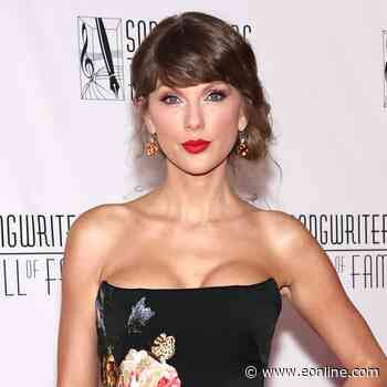 Taylor Swift Rocks Dramatic Slit Dress for Songwriters Hall of Fame