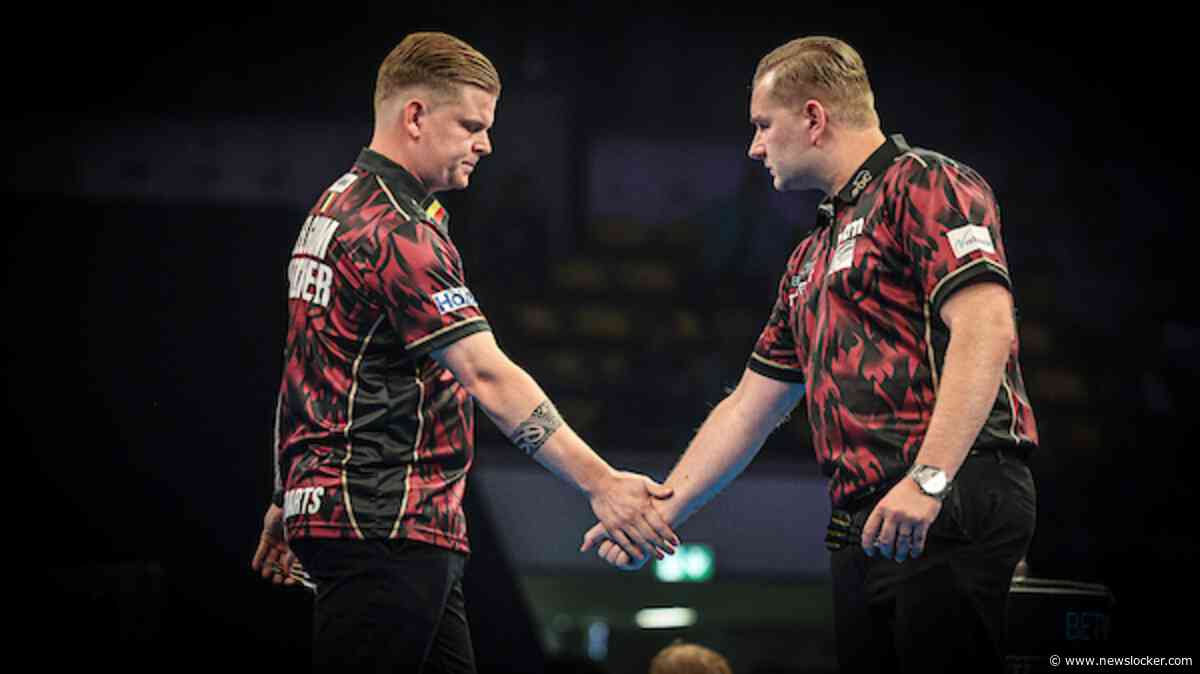 Drama voor België op World Cup of Darts: Dimitri Van den Bergh druipt in tranen af na extreem laag gemiddelde