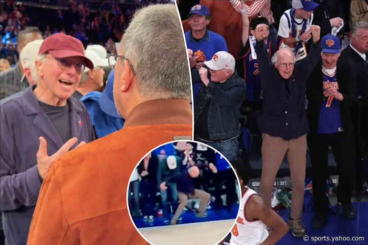 Larry David nearly collapsed after Josh Hart’s shocking Game 4 miss