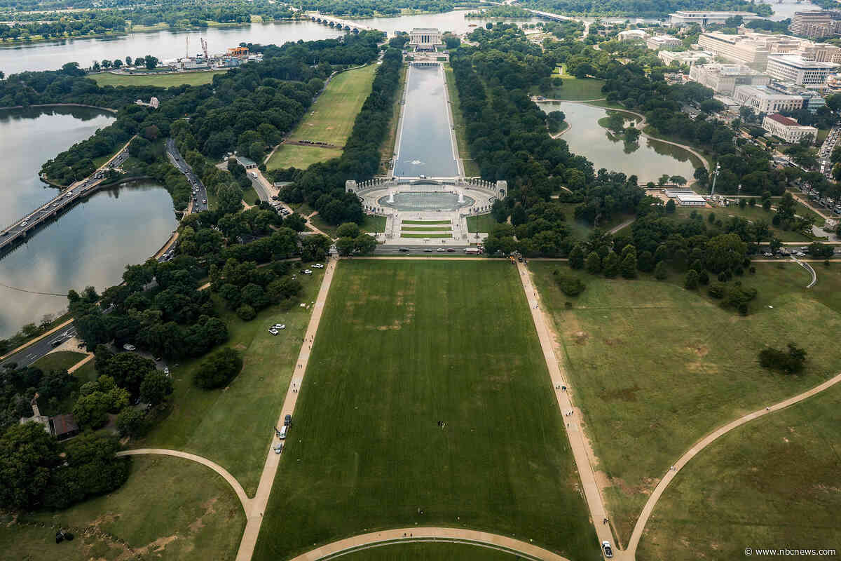 Federal authorities investigate giant ‘8647’ markings on National Mall
