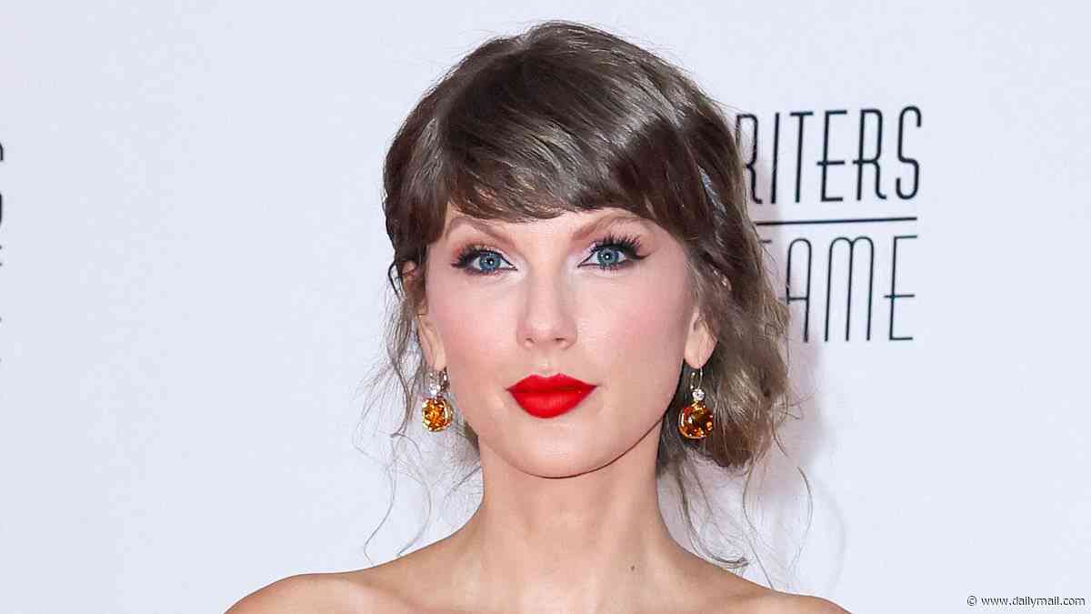 Taylor Swift slips into glam mode in VERY racy black gown for 2026 Songwriters Hall Of Fame Induction Ceremony... after rowdy night out at Knicks game
