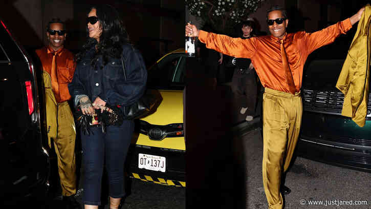 Rihanna & A$AP Rocky Take to The Streets of NYC to Celebrate Historic Knicks NBA Finals Win With Fans!