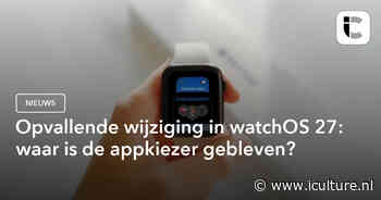 Opvallende wijziging in watchOS 27: waar is de appkiezer gebleven?